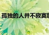 孤独的人并不寂寞歌词（孤独的人并不寂寞）