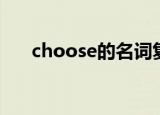 choose的名词复数（choose的名词）