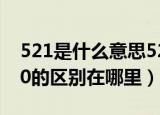 521是什么意思520与521的区别（521和520的区别在哪里）