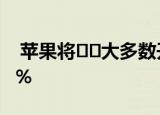  苹果将​​大多数开发人员的佣金率减半至15％
