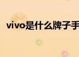 vivo是什么牌子手机（vivo是啥牌子手机）