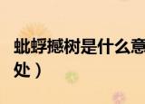 蚍蜉撼树是什么意思（蚍蜉撼树成语用法和出处）