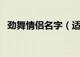 劲舞情侣名字（适合情侣的劲舞名字介绍）