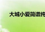大城小爱简谱纯数字（大城小爱简谱）