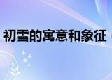 初雪的寓意和象征（初雪的寓意和象征介绍）