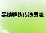 黑糖群侠传演员表（哪些演员出演了这部剧）