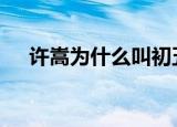 许嵩为什么叫初五（许嵩为什么叫vae）