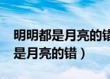 明明都是月亮的错歌词是什么意思?（明明都是月亮的错）