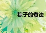 粽子的煮法（粽子怎么煮好吃）