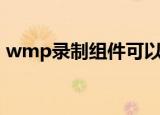 wmp录制组件可以清理吗（wmp录制组件）