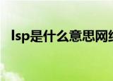 lsp是什么意思网络（网络语lsp什么意思）
