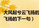 大风起兮云飞扬的下一句是什么（大风起兮云飞扬的下一句）