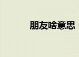 朋友啥意思（盆友是什么意思）