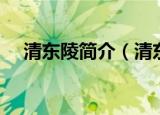 清东陵简介（清东陵位于河北省唐山市）