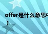offer是什么意思中文（怎么理解offer的意思）