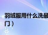 羽绒服用什么洗最好（清洁羽绒服的材料和窍门）