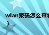 wlan密码怎么查看（wlan密码查看方法简述）