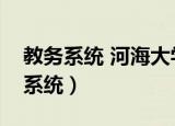 教务系统 河海大学（河海大学文天学院教务系统）