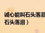 诚心能叫石头落泪的下一句是什么（诚心能叫石头落泪）