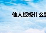 仙人板板什么意思（仙人板板含义）