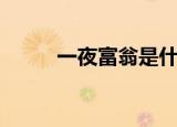 一夜富翁是什么生肖（一夜富翁）