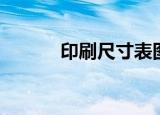 印刷尺寸表图片（印刷尺寸表）