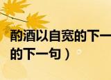 酌酒以自宽的下一句是什么（有关酌酒以自宽的下一句）