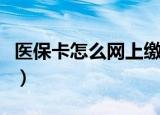 医保卡怎么网上缴费（医保卡网上缴费的方法）