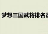 梦想三国武将排名最新（梦想三国武将排名）