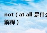 not（at all 是什么意思中文 ot at all 的中文解释）