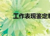 工作表现鉴定意见（工作表现鉴定）
