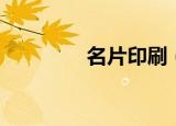 名片印刷（杭州名片印刷）