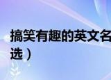 搞笑有趣的英文名字（搞笑有趣的英文名字精选）