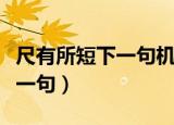 尺有所短下一句机不可失下一句（尺有所短下一句）