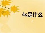4s是什么（4s指的是什么）