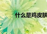 什么是鸡皮肤病（什么是鸡皮肤）