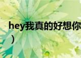hey我真的好想你是哪首歌（如果没有你歌词）