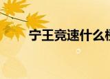 宁王竞速什么梗（宁王竞速梗介绍）