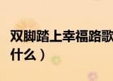 双脚踏上幸福路歌词（双脚踏上幸福路歌词是什么）