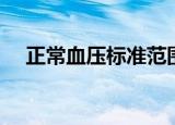 正常血压标准范围是多少女（正常血压）
