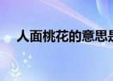 人面桃花的意思是什么（人面桃花释义）