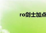 ro剑士加点（ro十字军加点）