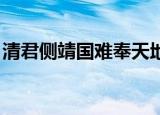 清君侧靖国难奉天地之灵威（清君侧 靖国难）