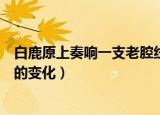 白鹿原上奏响一支老腔线索是什么（作者的认识发生了怎样的变化）