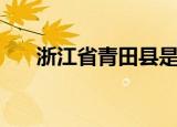 浙江省青田县是哪个市（青田县简介）