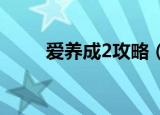 爱养成2攻略（大家一起来看看吧）