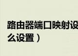 路由器端口映射设置教程（路由器端口映射怎么设置）