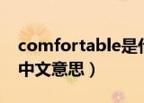 comfortable是什么意思（comfortable的中文意思）