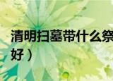 清明扫墓带什么祭品好（清明扫墓带哪些祭品好）