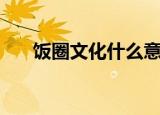 饭圈文化什么意思（饭圈文化的意思）